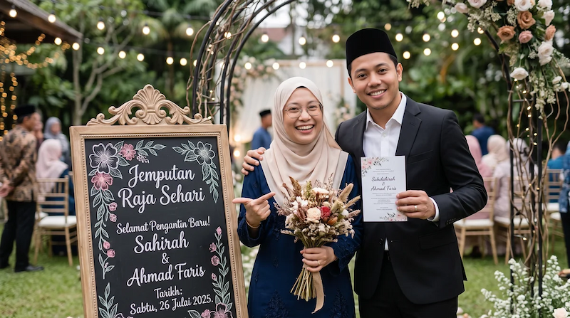 Gambar 4 — Pasangan pengantin / suasana majlis